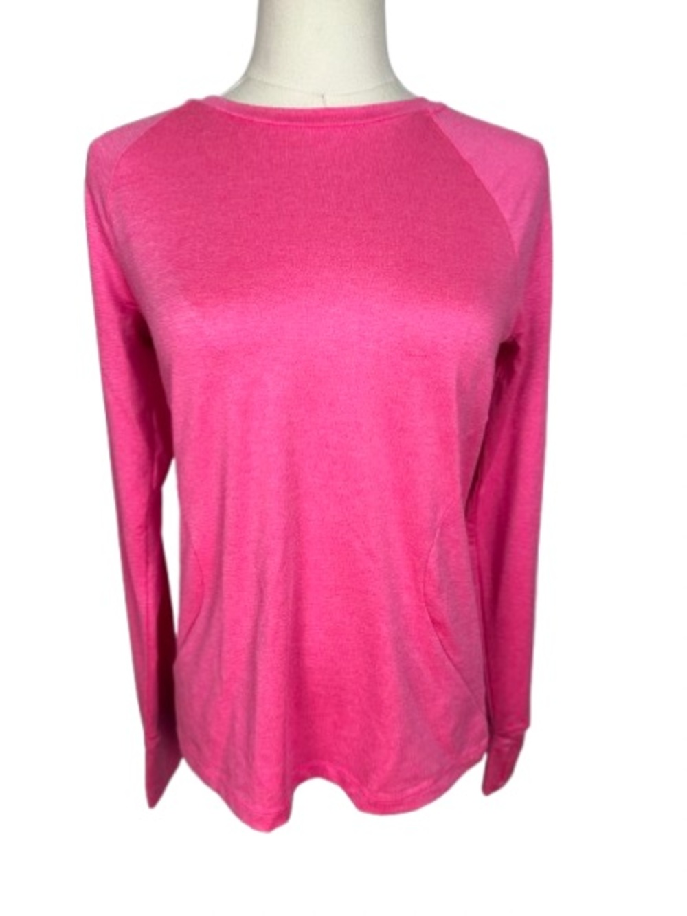 Athletic Works Hot Pink Long Sleeve Crewneck Top
